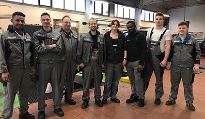 Unser fleissiges Team der Autowerkstatt Radlmaier